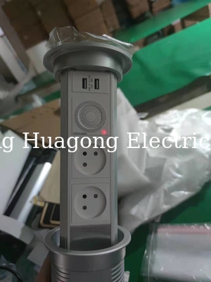 250V USB Charger Pop Up Socket Outlet Motorised Retractable