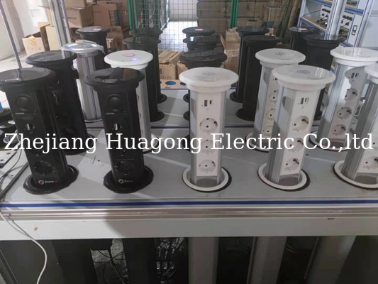 Automatic Lifting Kitchen Pop Up Sockets 240V 16A Anti Trap