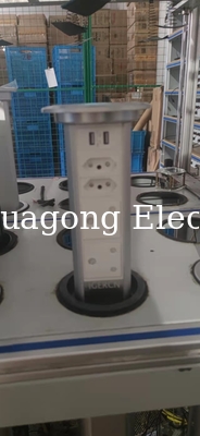 USB Port Kitchen Pop Up Sockets Worktop Retractable Power Sockets