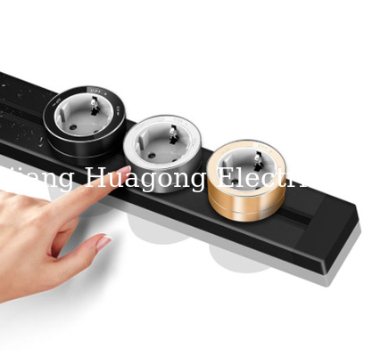 Recessed Power Rail Track Electrical Plug Sockets Wireless For Office