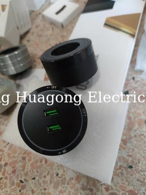 Recessed Power Rail Track Electrical Plug Sockets Wireless For Office