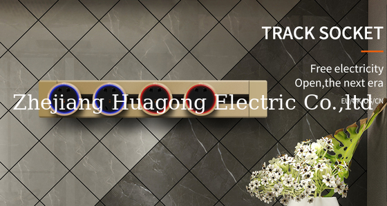 Power Track Rail Electric Smart Socket With Data Grommet Management System Outlet