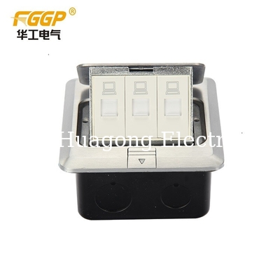 Pop Up Floor Socket RJ45 Data Computer Internet Outlet Stainless Steel Receptacle