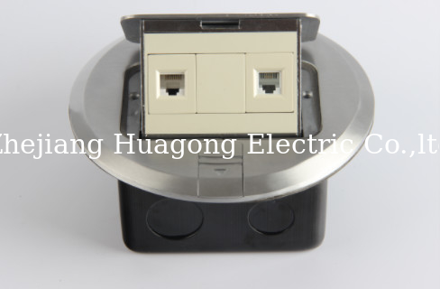 Zinc Alloy Round Floor Mounted Socket 1.2mm FGGP Uk Standard