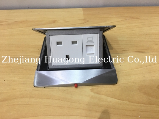 Electrical Waterproof Floor Mounted Outlets 6amps Sandblasting