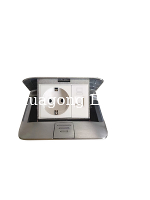 250V Pop Up Floor Outlet Box GCC Pass Plug Socket With USB Charger