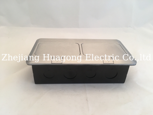 Usb Pop Up Floor Outlet Box Electrical Sockets 20Amps With Switch Brass Golden