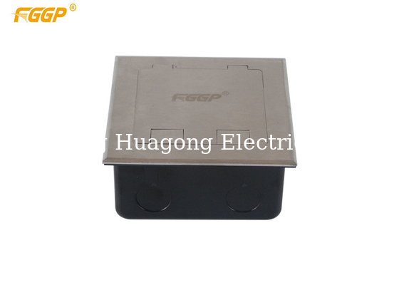 Waterproof Electrical Raised Floor Box Systems Under Floor Flush Outlet Box For Supermarket