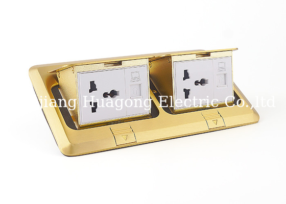 250 Volt 13 Amp Floor Mounted Duplex Receptacle Fire - Proof Soft Pop Up Type