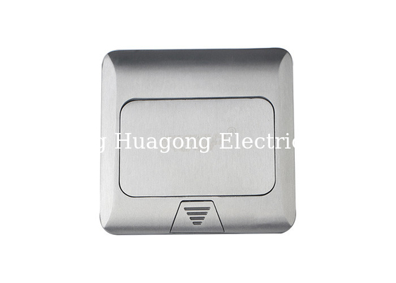 Aluminium Built - in Pop Up Floor Receptacle With Double Positions India Type Socket