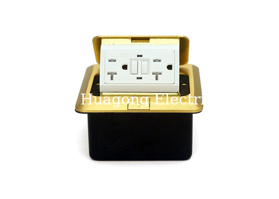American Standard Gfci ANSI / NEMA Level Receptacle Pop Up Floor Outlet With Damper