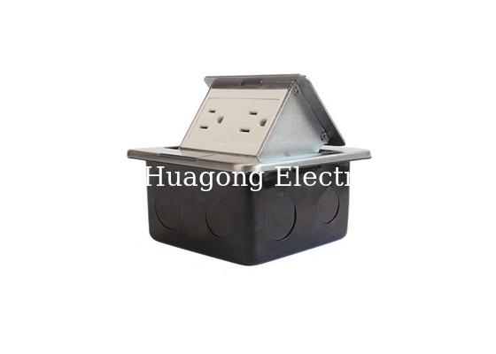 3.4A 5V Output USB Dual Charger Pop Up Floor Outlet Stainless Steel UL / CUL Listed