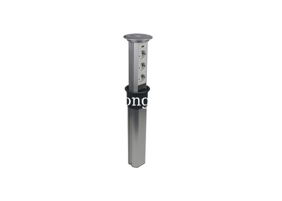 Up And Down Automatically Lifting Kitchen Pop Up Power Tower With European CEE 7 Schuko Outlets