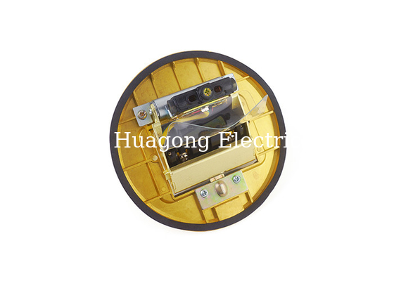 Round Shape 20A Waterproof Floor Outlet Box Golden Top UL / CUL Rated