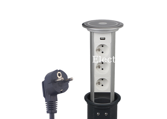 Sensiopod Pop Up Receptacles Kitchen Countertop With 3 x French Outlets