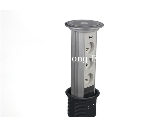 Sensiopod Pop Up Receptacles Kitchen Countertop With 3 x French Outlets