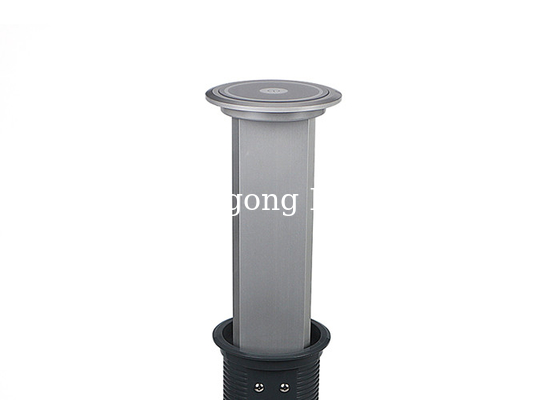 Smart LED Motorized Pop Up Socket , Motorised Conference Table Pop Up Outlets