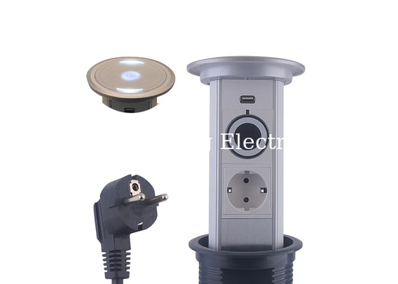 TUV Approved Motorized Pop Up Outlet Refined Hardened Scratch - Resistive PVC Plastic