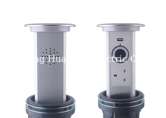 250V 13A Motorised Pop Up Electrical Plug Socket With CE / TUV Certification