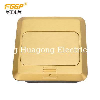 Popular CAT 6 Network 2 Port RJ45 Floor Socket , Electrical Floor Box