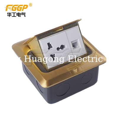 MF Aluminum Plate Duplex Floor HGD 2F Pop Up Power Socket