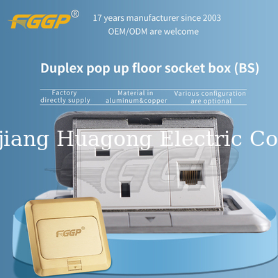 16a 250v Max. ISO Floor Socket Box Pop Up Type IP44
