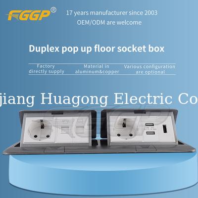 8 Way Modules Multi Floor Socket Box With Usb Data Rj45 Hdm