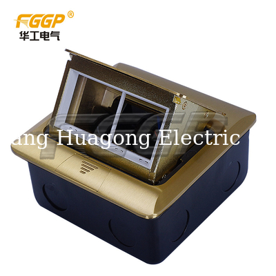 Phosphor Bronze 16A Brass Floor Socket Box Double Sealing