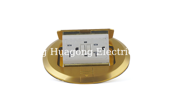 Floor Mounted Pop Up Round Floor Socket Receptacle With Gfci
