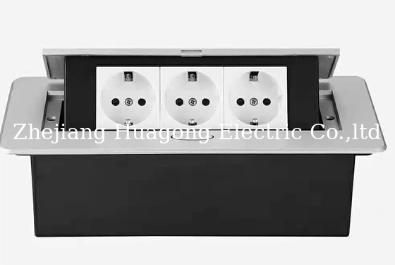 20 Amps 250V Table Pop Up Outlets With Aluminium Alloy Cover
