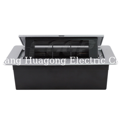 250V Conference Table Desktop Power Socket Self Grounding 140*130mm