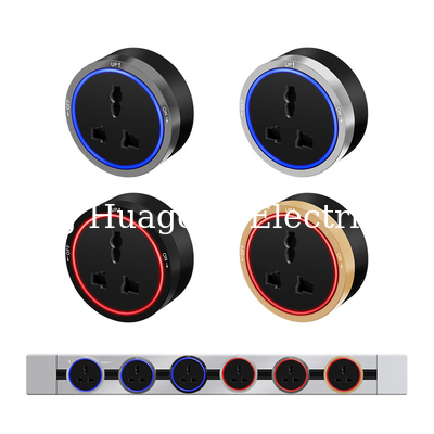 16A Hidden Power Track Socket 3M Kitchen USB Power Socket With LED Light