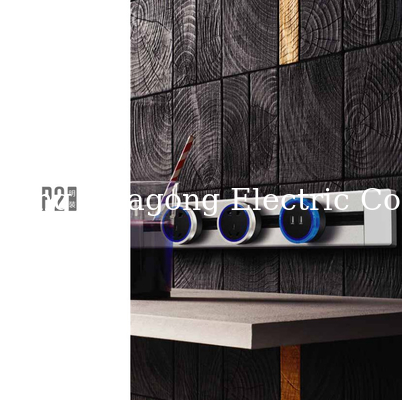 FGGP Popular Desktop Track Sockets/ Universal Kitchen Track Socket/ Power Socket Rail Outlet