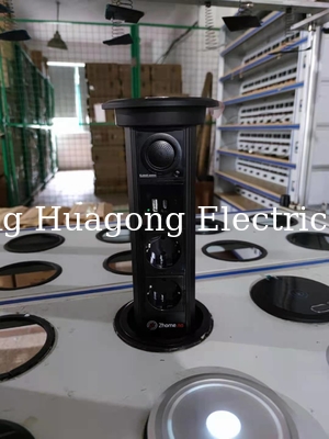 16A Waterproof Circular Power Sockets Desktop Electrical Power Socket