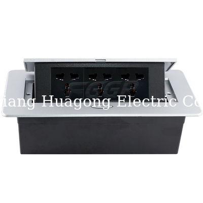 Multimedia Tabletop Hidden Pop Up Socket Outlet Conference Table Connectivity Box