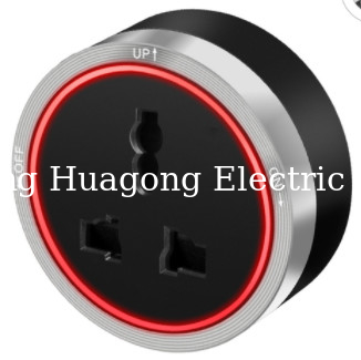 Aluminum Wall Power Track Socket Embedded Installation Power Track System
