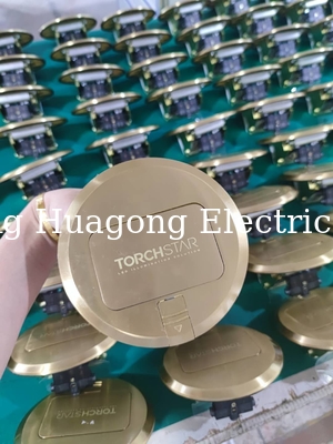 Weatherproof Round Floor Socket Ground Plug 20A USB Charging Hidden Pop Up